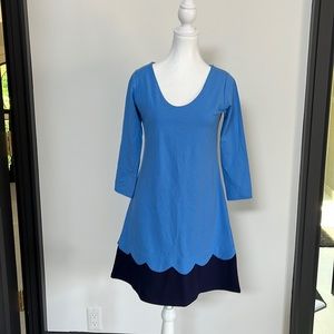 Duffield Lane scalloped edge dress
